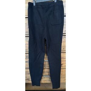 UNSUBSCRIBED Cashmere Jogger Pants Women's Sz M Black Lounge Drawstring NEW